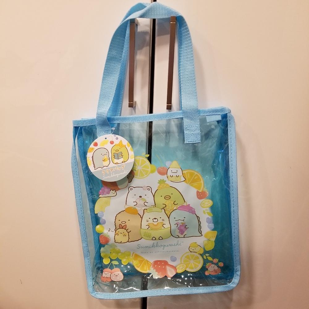 Sumikko Gurashi translucent blue tote